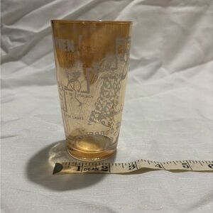 Vintage Amber Glass Tumbler